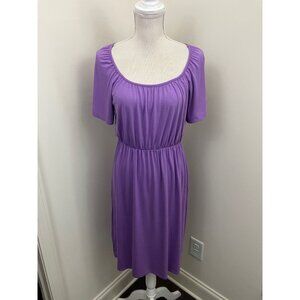 Merona Purple Scoop Neck Dress Size Medium